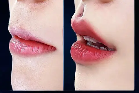 ภาพผลลัพธ์การยกมุมปากมุมด้านข้าง